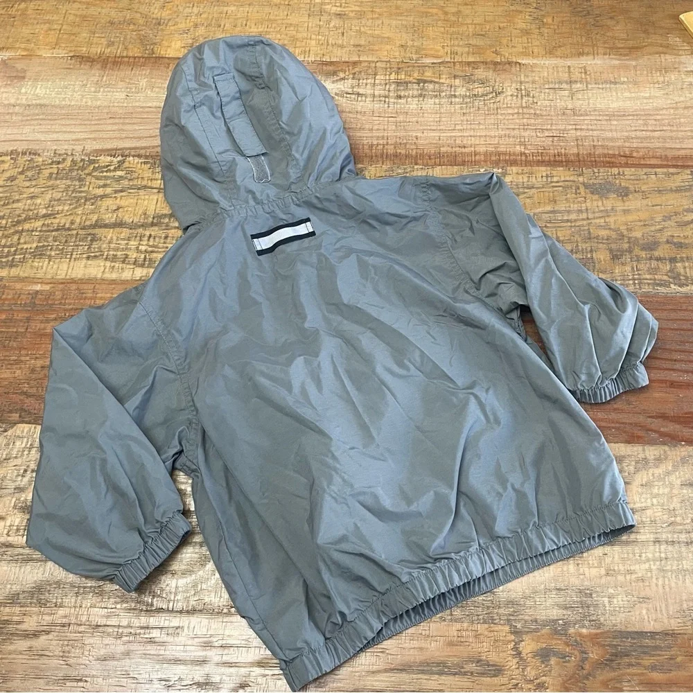Lands End Rain Jacket Kids 5/6 nylon green